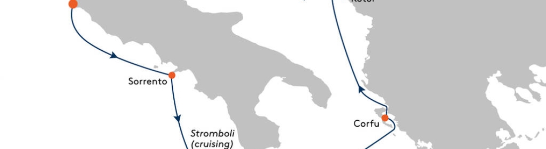 Cruise van Rome tot Dubrovnik